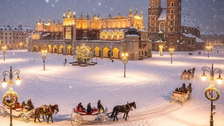 Kraków w zimie